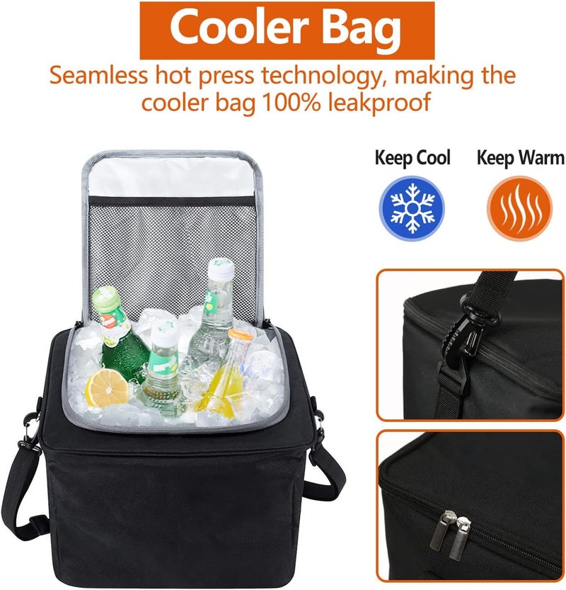 AOPHY Car Trunk Organizer with Insulated Leakproof Cooler Bag, 4 in 1 Waterproof Portable 115L Car Storage Organizer with Collapsible Cover, 3 Large Compartments, Trunk Organizer for Car, SUV, Truck - Image 2